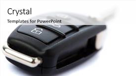  Presentation with car key - Audience pleasing theme consisting of car key backdrop and a white colored foreground