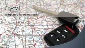  Presentation with map - PPT theme enhanced with eggplants at a farmers market background and a gray colored foreground