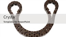  Presentation with automotive - PPT theme with car metallic time - automotive transmission timing belt background and a light gray colored foreground