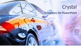  Presentation with car sales - PPT theme having math - young girl pretending to draw background and a gray colored foreground