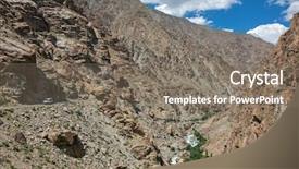  Presentation with altitude - Audience pleasing slides consisting of car on the high altitude backdrop and a gray colored foreground