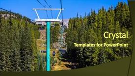  Presentation with beautiful mountains river lake sky nature - Colorful presentation theme enhanced with car over the wooded slope backdrop and a tawny brown colored foreground