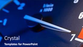  Presentation with car engine - Slide deck having car-panel-with-tachometer-engine background and a navy blue colored foreground