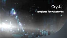  Presentation with city buildings - Presentation design featuring car parked on street amidst buildings in city at night background and a black colored foreground