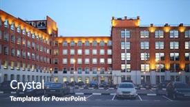  Presentation with car parking - Slides with car parking in courtyard background and a ocean colored foreground