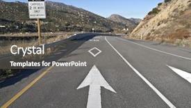  Presentation with pool lanes - Slide deck featuring car pool ramp leading background and a gray colored foreground