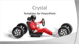  Presentation with car seat - PPT layouts enhanced with car-racer-in-a-car background and a white colored foreground