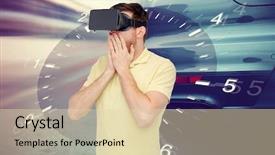  Presentation with entertainment - Colorful slide deck enhanced with tachometer and street race backdrop and a lemonade colored foreground