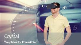  Presentation with entertainment - Theme featuring  background and a  colored foreground