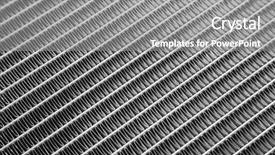  Presentation with radiator car - Colorful presentation theme enhanced with car radiator close up backdrop and a gray colored foreground