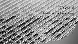  Presentation with radiator car - Slide set with car radiator texture closeup photo background and a light gray colored foreground