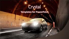  Presentation with tunnel - Beautiful presentation featuring car running in a tunnel backdrop and a wine colored foreground
