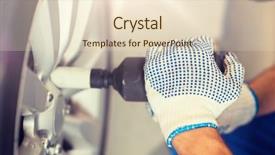  Presentation with cordless - Amazing presentation having car service repair maintenance backdrop and a lemonade colored foreground