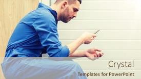  Presentation with mechanic car service repair maintenance - Beautiful slides featuring car-service-repair-maintenance backdrop and a cream colored foreground