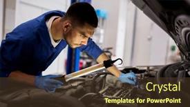  Presentation with mechanic car service repair maintenance - 