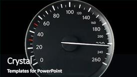  Presentation with car racing - Amazing PPT theme having car showing 220 racing backdrop and a dark gray colored foreground