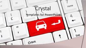  Presentation with car key - Cool new theme with car sign in place backdrop and a light gray colored foreground