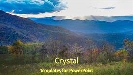  Presentation with shenandoah - Colorful slides enhanced with car slope - autumn foliage in shenandoah national backdrop and a tawny brown colored foreground