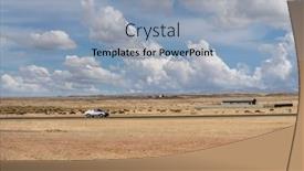  Presentation with car speeding - Presentation theme consisting of car-speeding-on-the-highway background and a  colored foreground