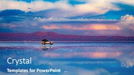  Presentation with salt - Colorful presentation theme enhanced with car-standing-in-middle backdrop and a teal colored foreground