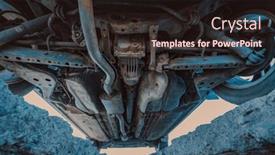  Presentation with suspension - Slide set consisting of car-suspension-detailed-view-closeup background and a wine colored foreground