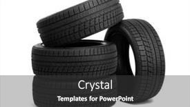  Presentation with tires - Presentation with car-tires-isolated-on-white background and a dark gray colored foreground