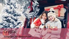  Presentation with teen driving - Amazing PPT layouts having car trunk cold winter backdrop and a coral colored foreground