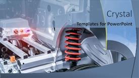  Presentation with elements - PPT theme having car-visible-elements background and a light blue colored foreground