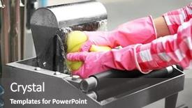  Presentation with car - Beautiful presentation featuring car washing concept woman washing backdrop and a dark gray colored foreground