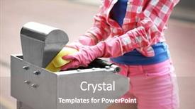  Presentation with eco friendly car concept - Audience pleasing slide deck consisting of car washing concept woman washing backdrop and a gray colored foreground