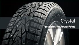  Presentation with alloy - Presentation featuring protector of winter wheel and alloy wheel background and a dark gray colored foreground