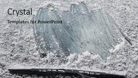  Presentation with car drift - PPT layouts having car with a snow covered background and a light gray colored foreground