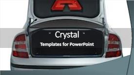  Presentation with rear view of bodyguard - Cool new slides with rear view of a car backdrop and a dark gray colored foreground