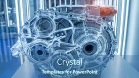  Presentation with connections - Presentation enhanced with car-with-powertrain-and-power background and a ocean colored foreground