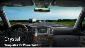  Presentation with driver - PPT layouts enhanced with car-without-the-driver background and a  colored foreground