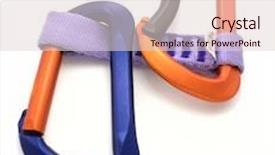  Presentation with express delivery service by motorcycle - Cool new slides with carabiner-and-express-isolated backdrop and a lemonade colored foreground