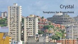  Presentation with venezuela - Theme enhanced with caracas venezuela background and a light blue colored foreground