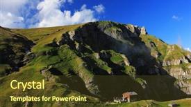  Presentation with romania - Audience pleasing slide deck consisting of caraiman - alpine landscape in bucegi mountains backdrop and a tawny brown colored foreground