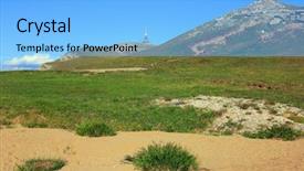  Presentation with romania - Amazing slide deck having caraiman - alpine landscape in bucegi mountains backdrop and a light blue colored foreground