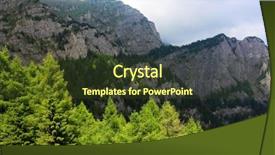  Presentation with mountains fantasy abstract nature landscape - Slide deck with caraiman - alpine landscape in bucegi mountains background and a tawny brown colored foreground