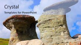  Presentation with sugarcane fields mountains landscape nature - Cool new slide deck with caraiman - alpine landscape in bucegi mountains backdrop and a light blue colored foreground