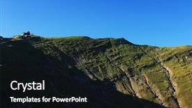  Presentation with mountains - Slide deck consisting of caraiman - omu peak 2505m bucegi mountains background and a black colored foreground