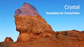  Presentation with geological - Colorful slide deck enhanced with database concept painted black database backdrop and a  colored foreground.