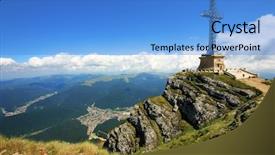  Presentation with st andrews cross - Amazing slides having caraiman heroes cross monument backdrop and a teal colored foreground