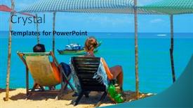  Presentation with bahia - PPT theme enhanced with caraiva-is-a-district background and a light blue colored foreground