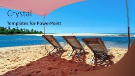  Presentation with bahia - Presentation design featuring caraiva-is-a-district background and a light blue colored foreground