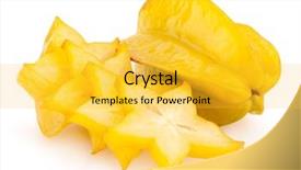  Presentation with 5 star - Colorful theme enhanced with carambola - star fruit backdrop and a yellow colored foreground