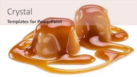  Presentation with sugar - Cool new slides with caramel-candies-covered-with-melted backdrop and a coral colored foreground