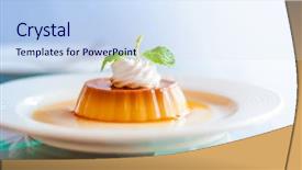  Presentation with mint - Cool new PPT theme with caramel custard with cream backdrop and a sky blue colored foreground