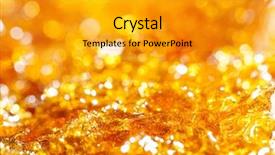  Presentation with gold glitter - Theme consisting of caramel gold glitter background background and a gold colored foreground